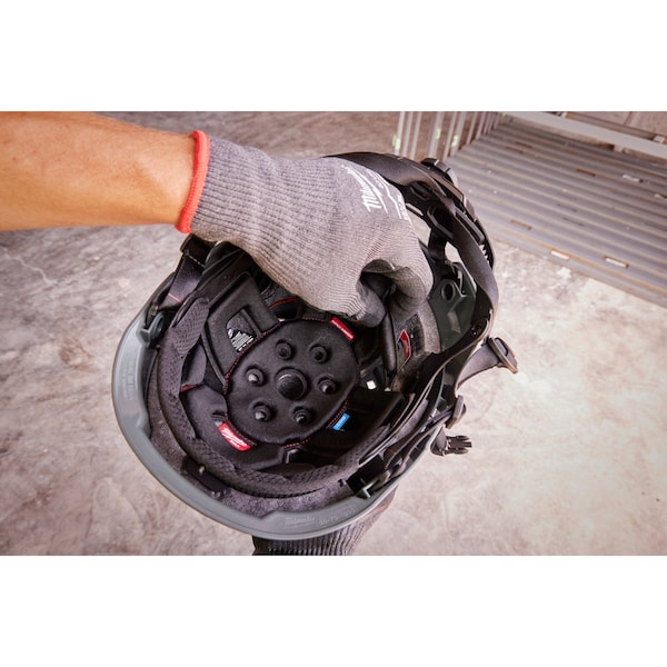 Milwaukee Tool BOLT Black Front Brim Safety Helmet with IMPACT ARMOR Liner - Type 2, Class E - 48-73-1375