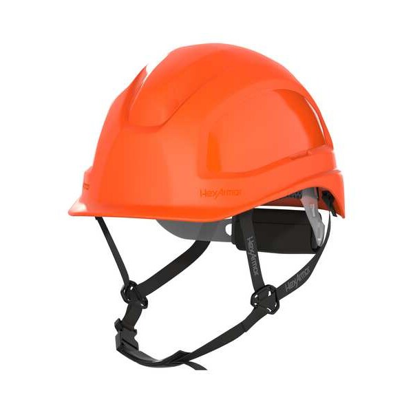 Hexarmor Safety Helmet, Ceros, HDPE, 6 Point Ratchet, LT, Type 1, Class E, Orange - 16-15009