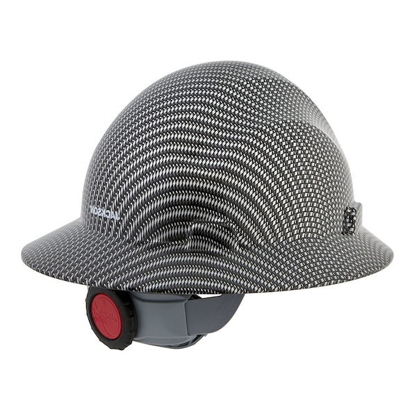 Jackson Safety Non-Vented, 370 Speed Dial™ Ratcheting Headgear, Carbon Fiber - Silver - 20600