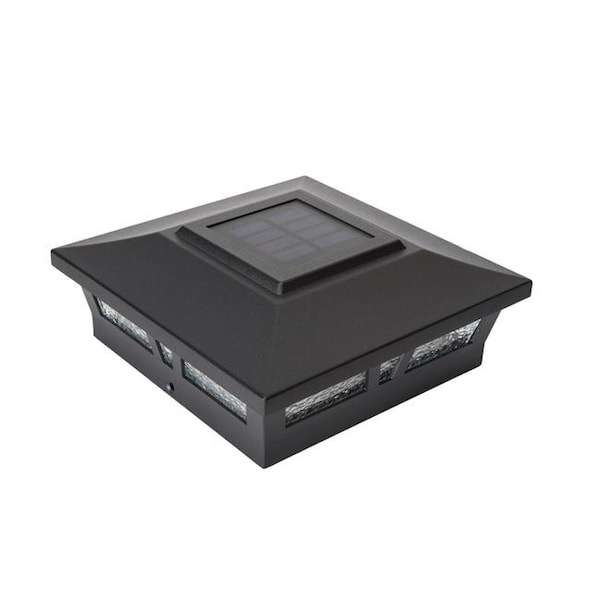 Classy Caps Classy Caps Manufacturing SLX772B 6 x 6 in. Aluminum Oxford Solar Post Cap; Black - SLX772B