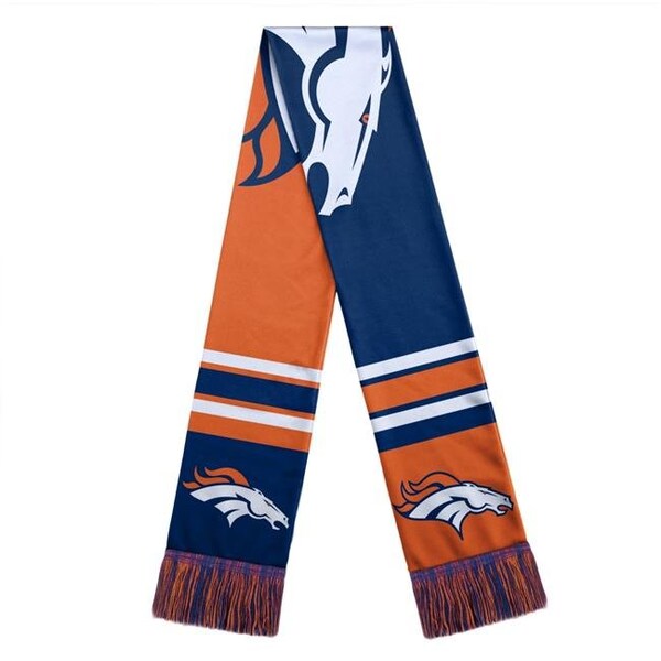 Forever Collectibles Denver Broncos Scarf Colorblock Big Logo Design - 9141896830