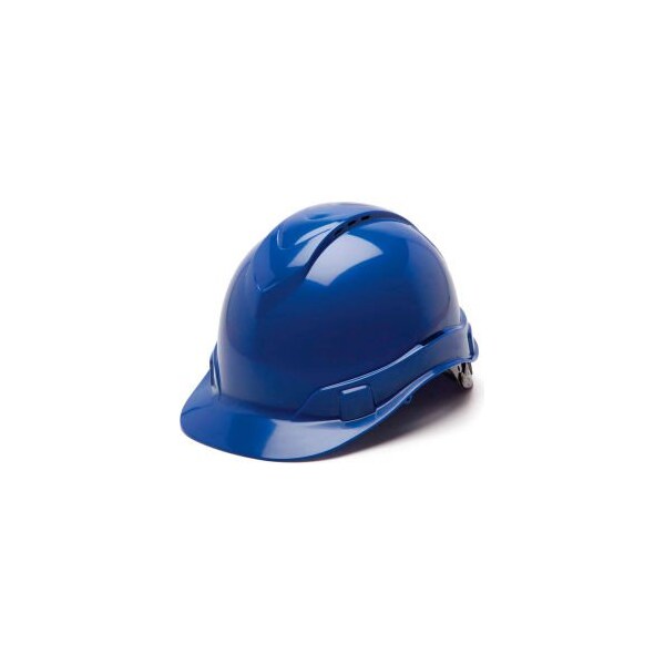 Pyramex Ridgeline Vented Cap Style Hard Hat, Blue, 4-Point Ratchet Suspension - HP44160V