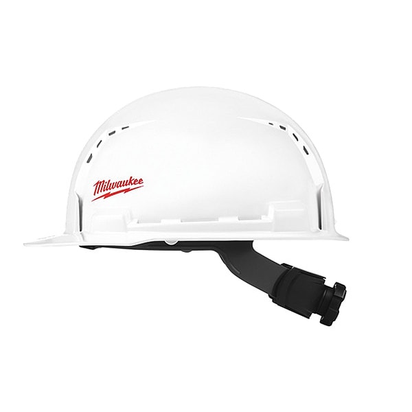 Milwaukee Tool Hard Hat, BOLT, Polyethylene, 4 Point Ratchet, Type 1, Class C, White - 48-73-1001X6