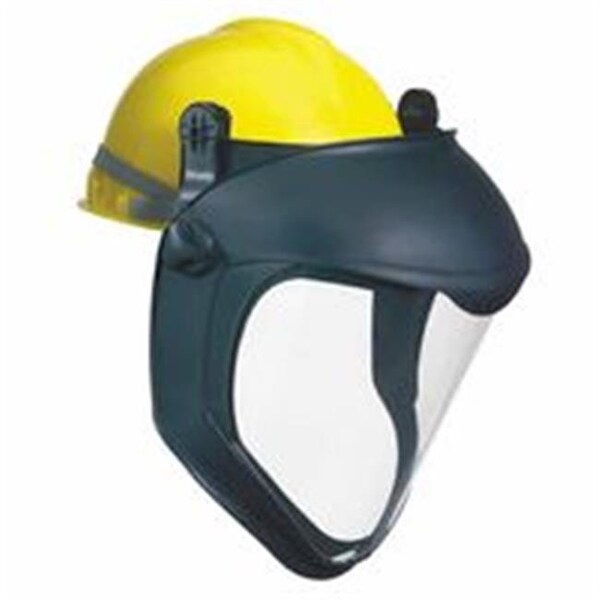 Honeywell Uvex Uvex By Honeywell 763-S8505 Bionic Face Shield With Hard Hat Adapter; Black With Clear Lens; Polycarbonate - 763-S8505