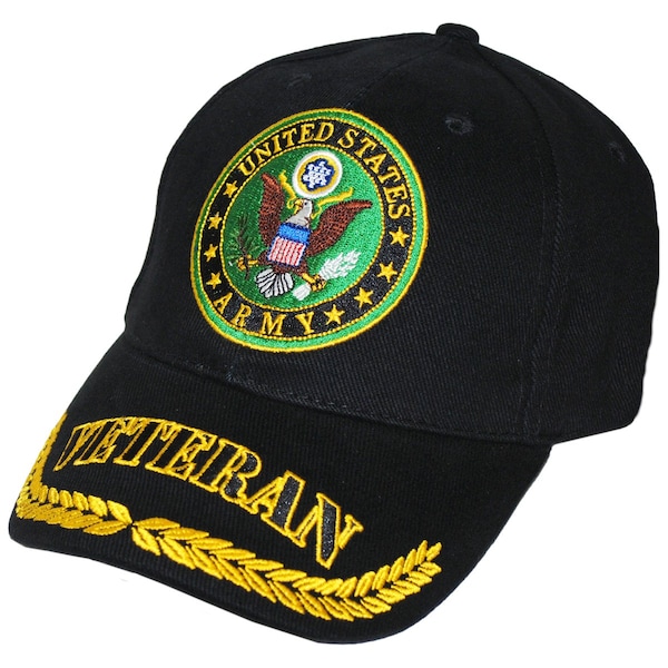 U.S. Military Merchandise CAP  US ARMY VETERAN  BLACK - CP00108