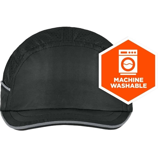 Ergodyne Bump Cap, Short Brim Baseball, ABS, Hook-and-Loop Suspension, Blue, Fits Hat Size One Size Fits Most - 8960