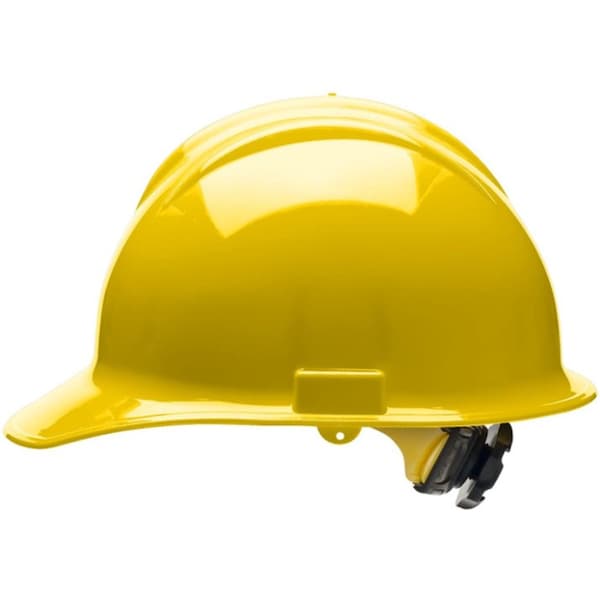 Bullard Hard Hat, Classic, Polyethylene, 6 Point Ratchet, Type 1, Class C, Yellow - 30YLR