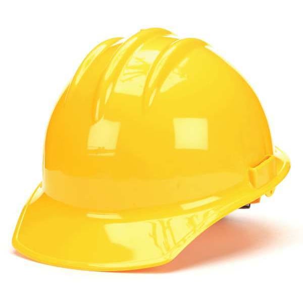 Bullard Hard Hat, Classic, Polyethylene, 6 Point Ratchet, Type 1, Class C, Yellow - 30YLR