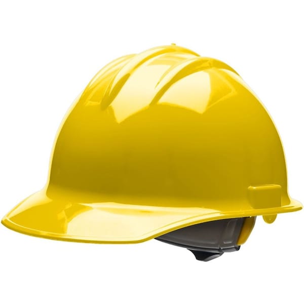 Bullard Hard Hat, Classic, Polyethylene, 6 Point Ratchet, Type 1, Class C, Yellow - 30YLR