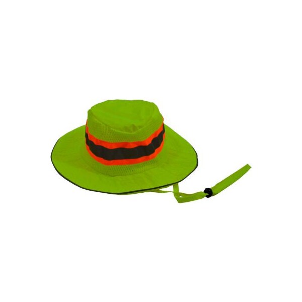 Petra Roc Inc Petra Roc Hi-Visibility Full Brimmed Ranger Hat, Polyester Mesh/Oxford, Lime, L/XL - LRH-FB-L/XL