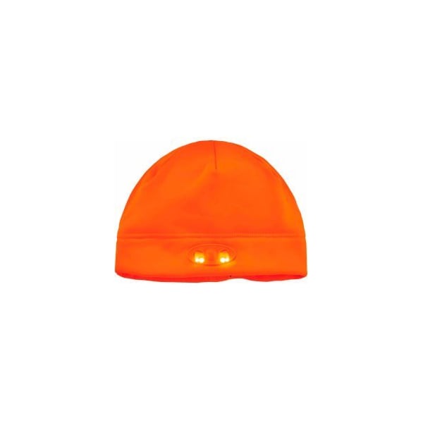 Ergodyne Ergodyne N-Ferno 6804 Skull Cap Beanie Hat With LED Lights, Orange - 16804