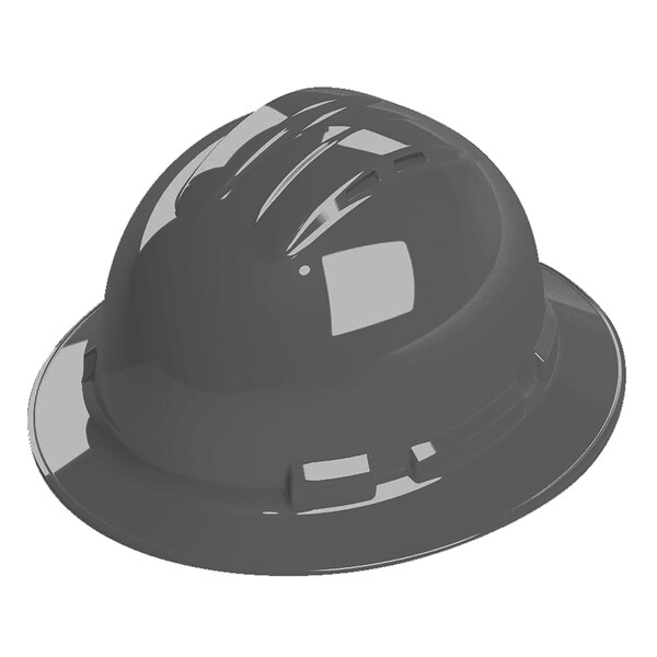 Cordova Duo Safety, Ratchet 4-Point Full-Brim Vented Hard Hat - Dove Gray - H34R10V