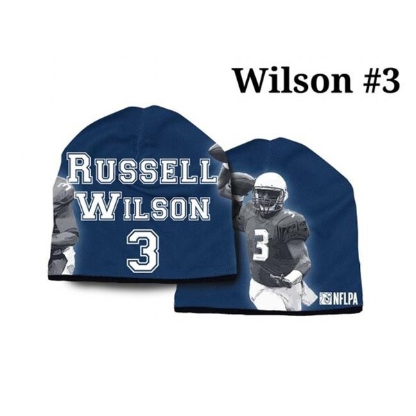 American Mills Seattle Seahawks Beanie Lightweight Russell Wilson Design - 1122702352