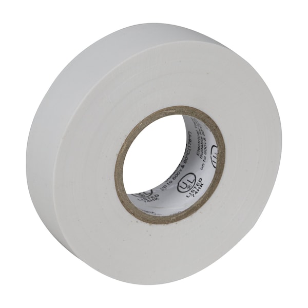 Cinta eléctrica de vinil blanco de grado profesional de Duck Brand de 3/4 de pulgada x 66 pies - 300877