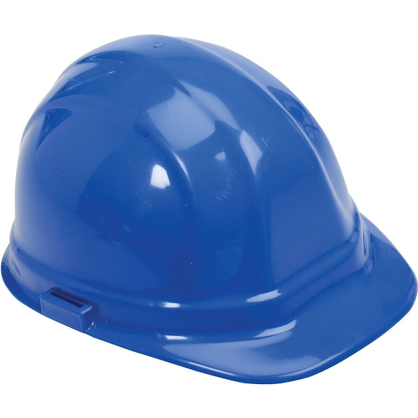 Erb Safety ERBOmega II Hard Hat, 6-Point Ratchet Suspension, Blue,  - 19956