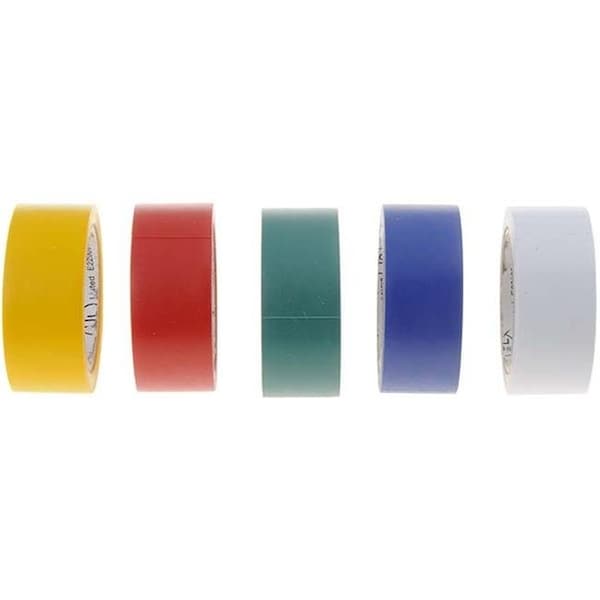 Dorman 85294 12 pulgadas Cinta Eléctrica de PVC de Varios Colores surtido; Piezas 5 - D18-85294