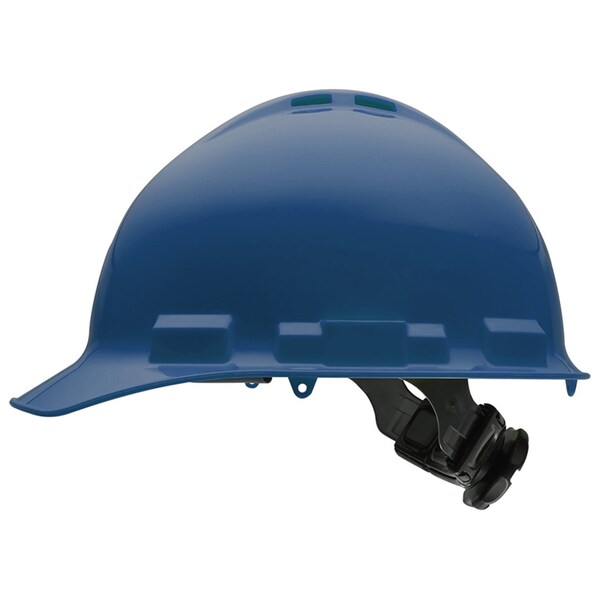Ironclad Performance Wear Safety Helmet - Standard Brim, Vented, Class C, 4 pt, Blue - G60001