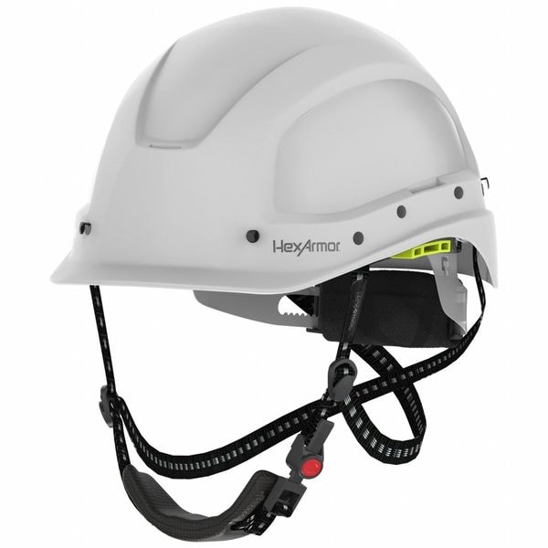 Hexarmor Suspension Helmet, White, Ceros, ABS, 4 Point Ratchet, Class C, Type 1, White - 16-17001