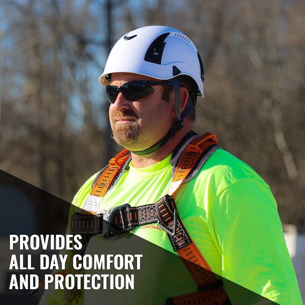 Malta Dynamics Safety Helmet, Polyethylene, Ratchet, White, Fits Hat Size One Size Fits Most - HTW1100