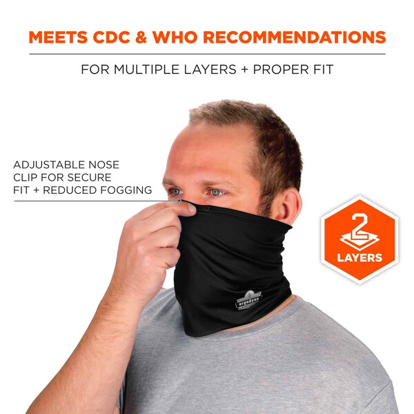 Ergodyne Black 2-Layer Cooling Multi-Band, L/XL - 6489