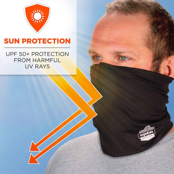 Ergodyne Black 2-Layer Cooling Multi-Band, L/XL - 6489
