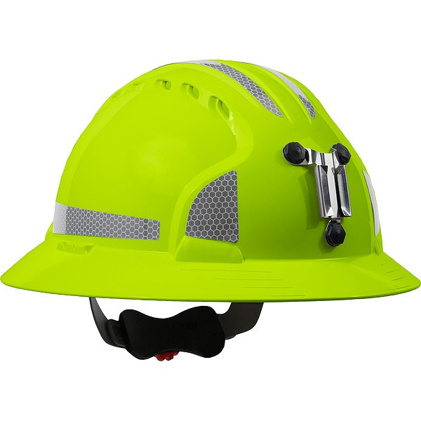 Pip Hard Hat, JSP, HDPE, 6 Point Ratchet, Type I, Class C - 280-EV6161MCR2-LY