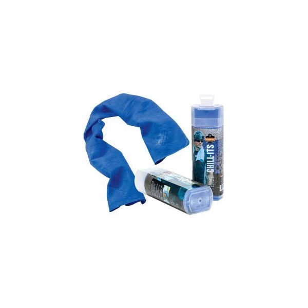 Ergodyne Ergodyne Chill-Its 6602 Cooling Towel, Blue, One Size - 12420