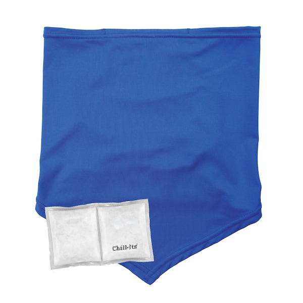 Ergodyne Blue Cooling Neck Gaiter Bandana Pocket Kit - S/M - 6482