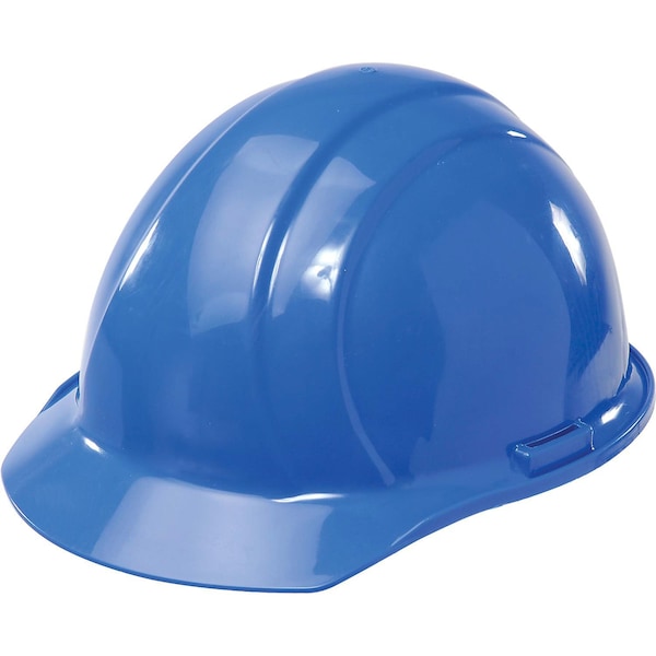 Erb Safety ERBAmericana Hard Hat, 4-Point Pinlock Suspension, Blue,  - 19766