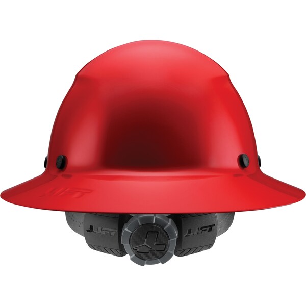 Dax Hard Hats Hard Hat Fiber Resin Full Brim (Red) - HDF-20RG
