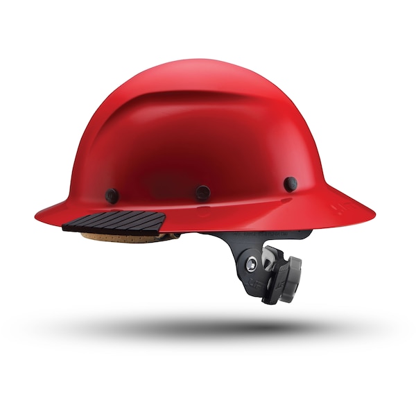 Dax Hard Hats Hard Hat Fiber Resin Full Brim (Red) - HDF-20RG