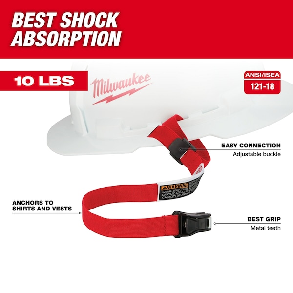 Milwaukee Tool Hard Hat Lanyard with Clip - 48-22-8800
