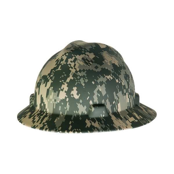Msa Safety Hard Hat, V-Gard Freedom Series, Polyethylene, 4 Point Ratchet, Type 1, Class E, Green - 10103908