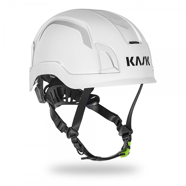 Kask Safety Helmet, Zenith X2, Lightweight polypropylene HD, Adaptive Fit System, HI-VIZ White - ZENX2HV-WH