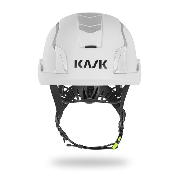 Kask Safety Helmet, Zenith X2, Lightweight polypropylene HD, Adaptive Fit System, HI-VIZ White - ZENX2HV-WH