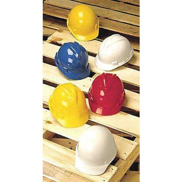 Msa Safety Hard Hat, V-Gard, Polyethylene, 4 Point Ratchet, Type 1, Class E, Yellow - 477479