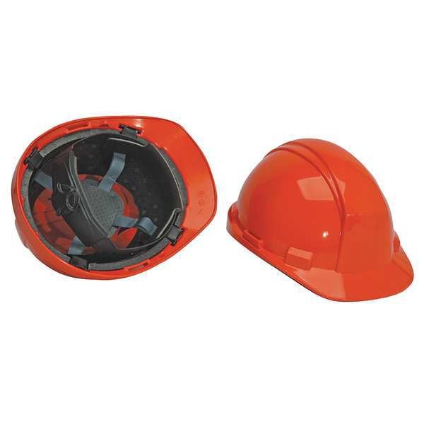 Honeywell North Hard Hat, Matterhorn A89, Polyethylene, 4 Point Ratchet, Type 2, Class E, Orange - A89R030000