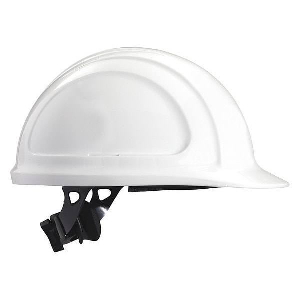 Honeywell North Hard Hat, North Zone, Polyethylene, 4 Point Ratchet, Type 1, Class E, White - N10R010000
