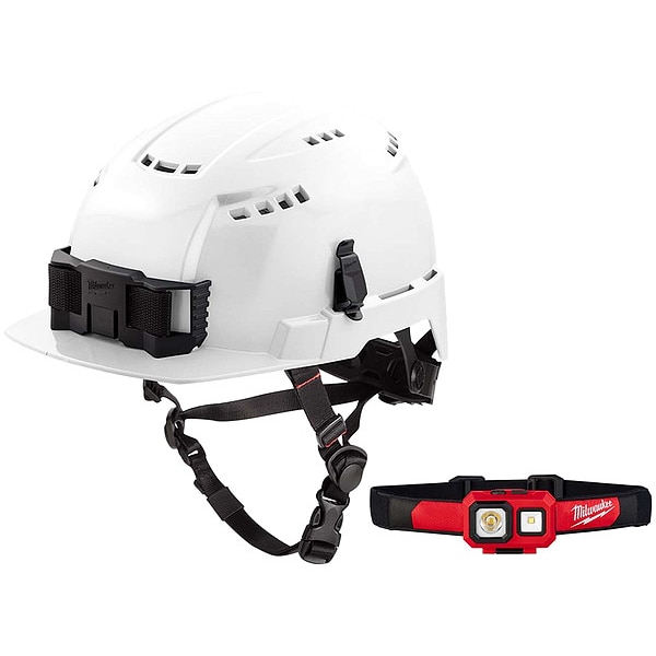 Milwaukee Tool Safety Helmet and Headlamp - 48-73-1320, 2104