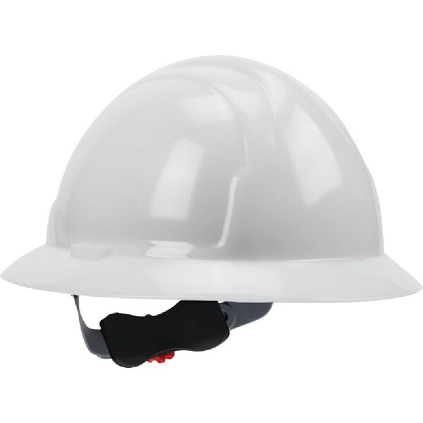 Safety Works White Full Brim Wheel Ratchet Hard Hat - SWX00358