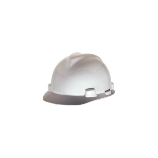 Msa Safety MSA VGard Hard Hats, Front Brim, StazOn PinLock Suspension, White, 463942 - 463942