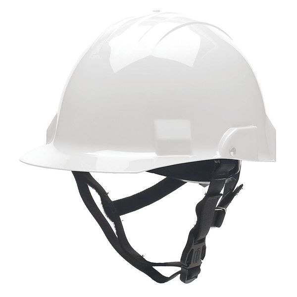 Bullard Fire/Rescue Helmet, Thermoplastic, Standard Sure-Lock(R) Ratchet Headband, White, , Front Brim - A2WHS