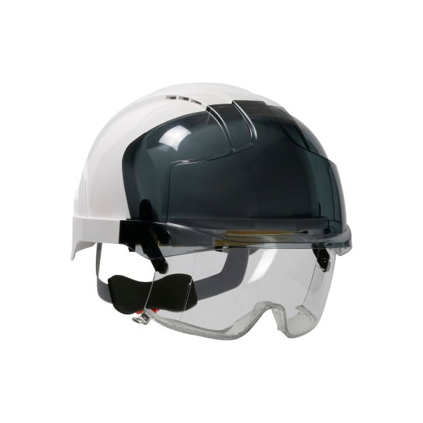 Pip Evo VISTAlens Type I, Vented Industrial Safety Helmet ABS Shell, 6-Pt Suspension, White - 280-EVLV-01W