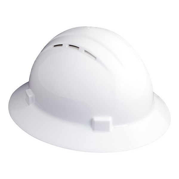 Erb Safety Hard Hat, Americana, Polyethylene, 4 Point Ratchet, Type 1, Class C, White - 19431