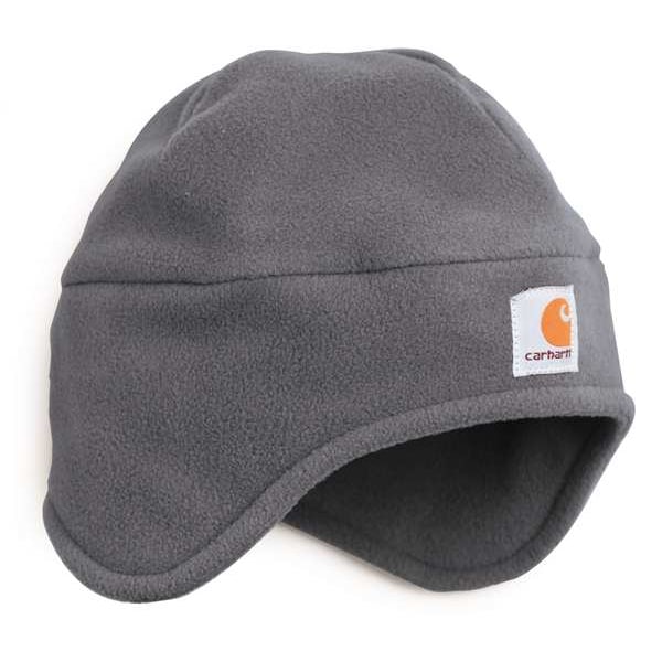 Carhartt Men's 2-in-1 Hat, Pull-down Face Mask, Polyester, Spandex, FastDry Technology, Charcoal, Universal - A202-CHH  OFA