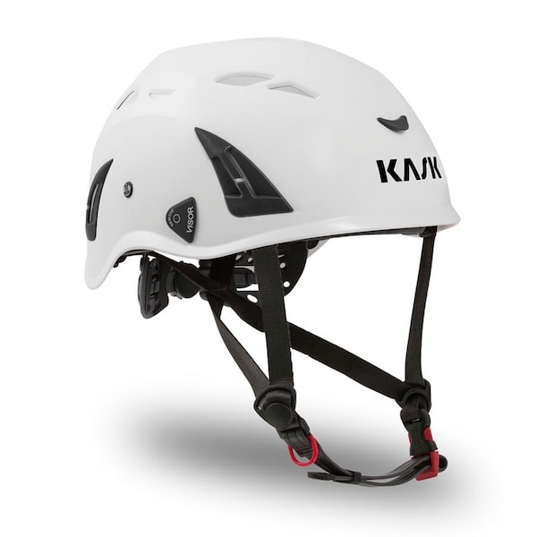 Kask Safety Helmet, Super Plasma, High-density ABS plastic, Central Ratchet, Up & Down, White - KASKSPW-WH