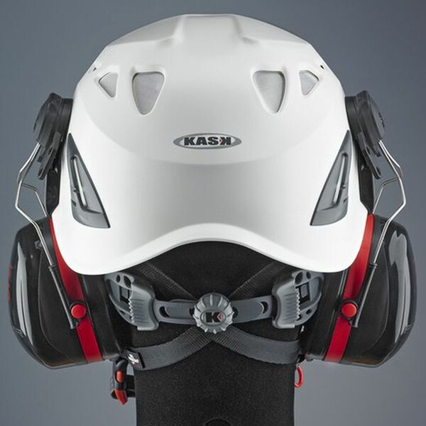 Kask Safety Helmet, Super Plasma, High-density ABS plastic, Central Ratchet, Up & Down, White - KASKSPW-WH