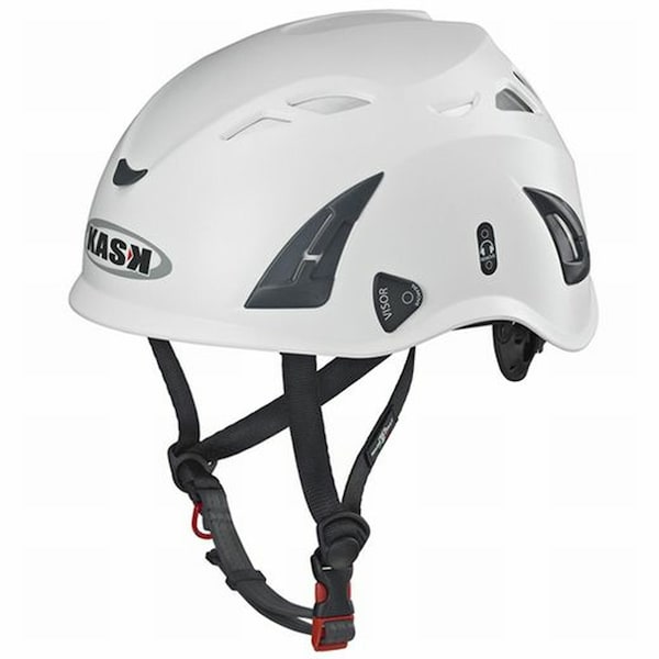 Kask Safety Helmet, Super Plasma, High-density ABS plastic, Central Ratchet, Up & Down, White - KASKSPW-WH