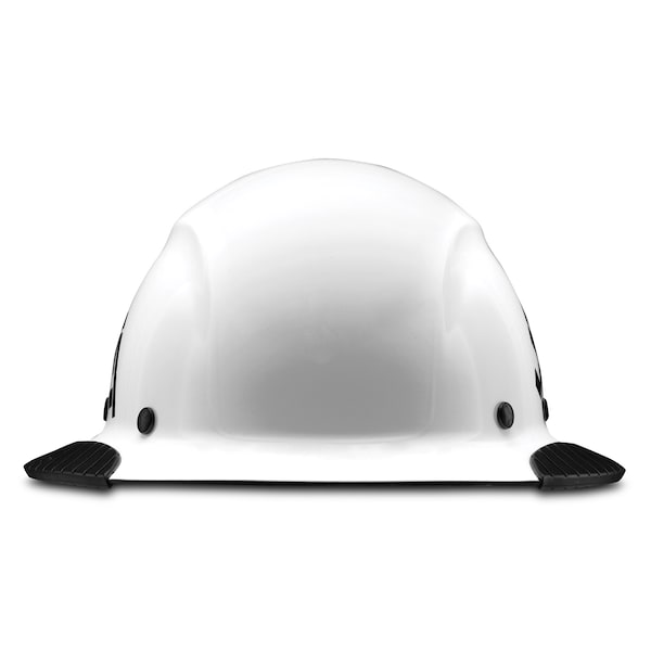 Dax Hard Hats Hard Hat Carbon Fiber Full Brim 50-50 (White/Black) - HDF50C-19WC