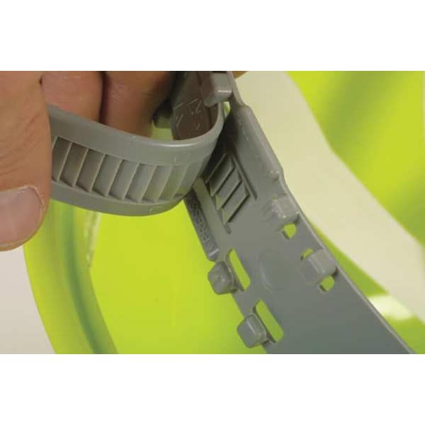 Erb Safety Hard Hat, Omega II, Polyethylene, 6 Point Pinlock, Type 1, Class E, White - 19131-WHITE